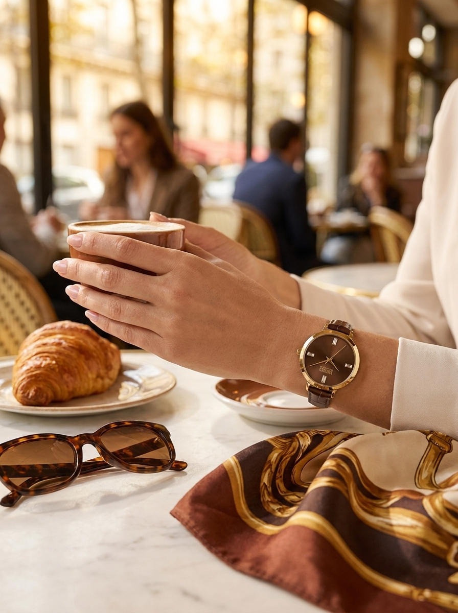 BMNY Elle Croc Strap ladies Watch - 8/26