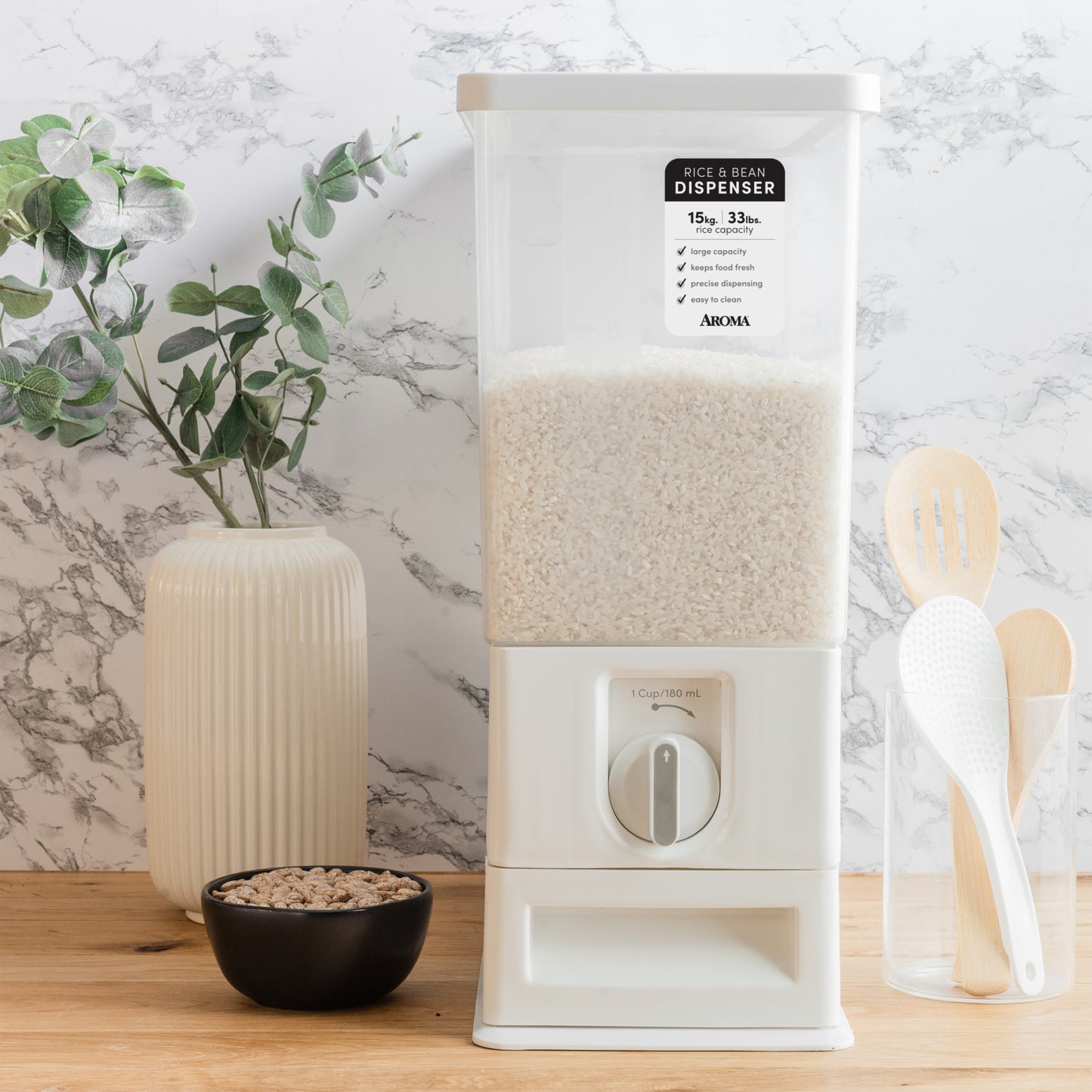 33lbs RICE STORAGE / DISPENSER - 4/17 & 4/18